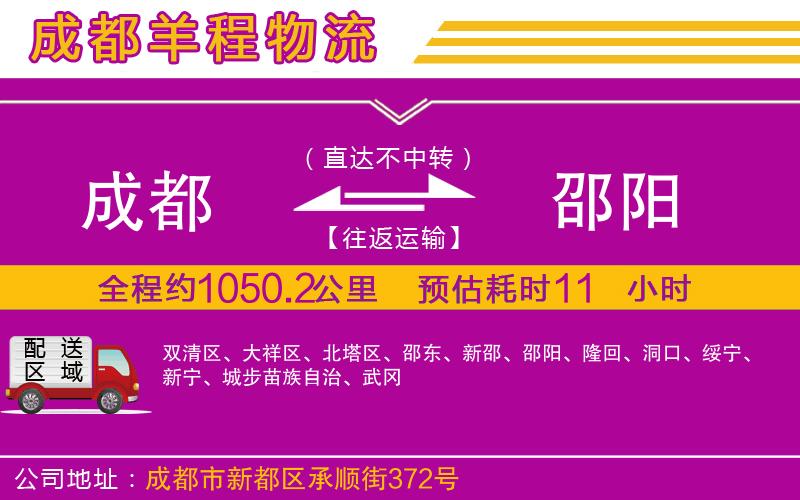 成都到邵陽(yáng)貨運(yùn)專線