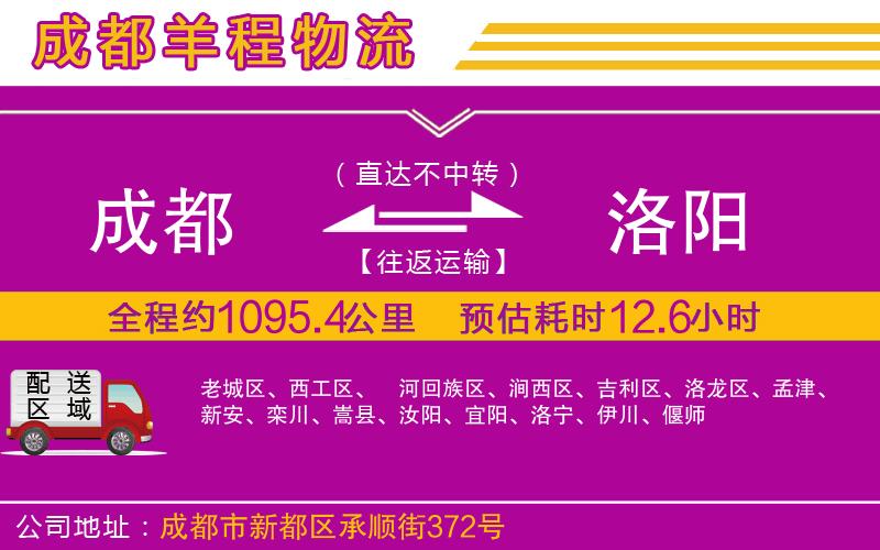 成都至洛陽專線