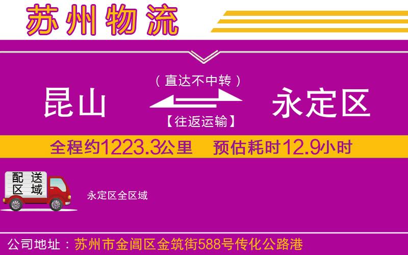昆山到永定區(qū)物流公司