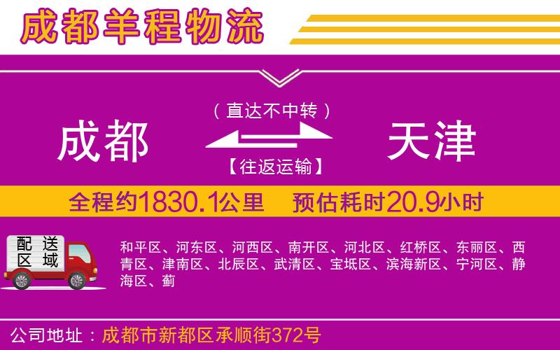 成都發(fā)天津物流公司