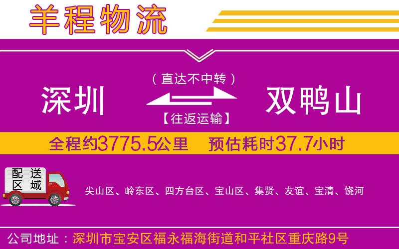 深圳到雙鴨山貨運(yùn)公司