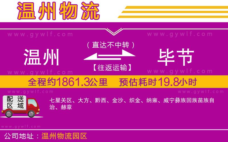 溫州到畢節(jié)物流公司