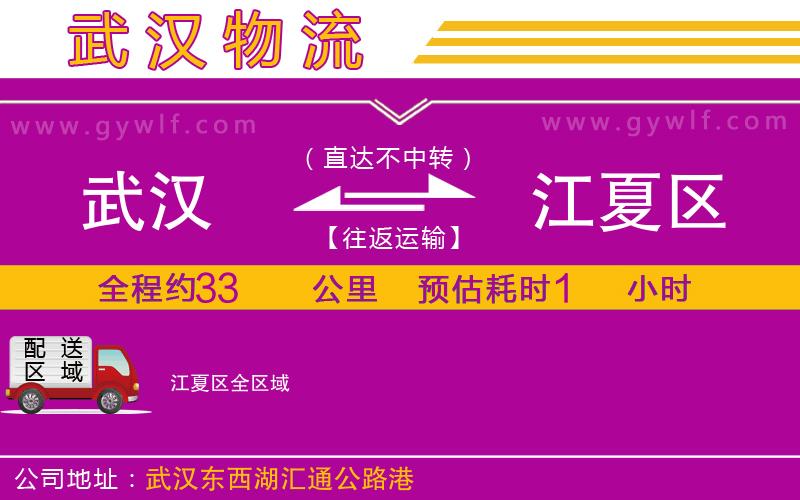 武漢到江夏區(qū)物流專線