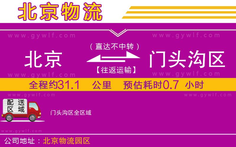 北京到門頭溝區(qū)物流公司