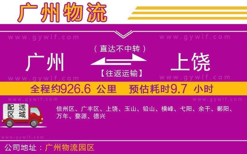 廣州到上饒物流公司