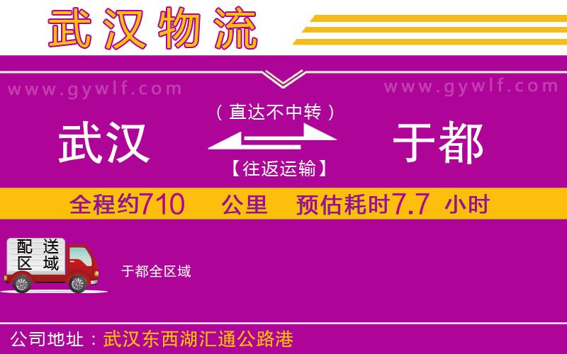 武漢到于都物流公司