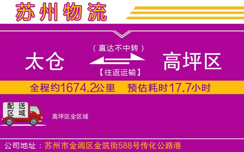 太倉到高坪區(qū)物流公司