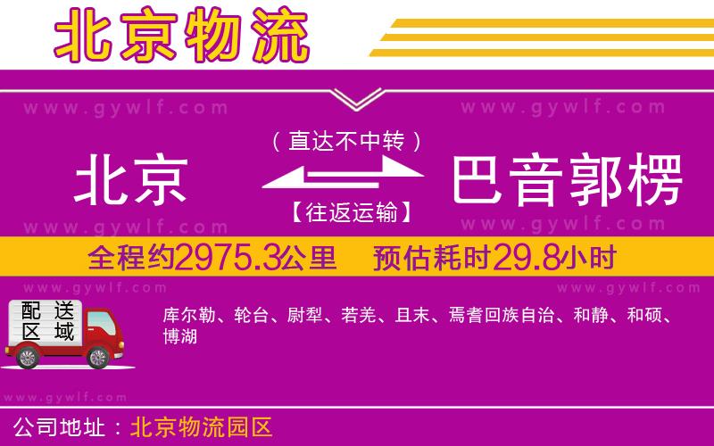 北京到巴音郭楞蒙古自治州物流公司