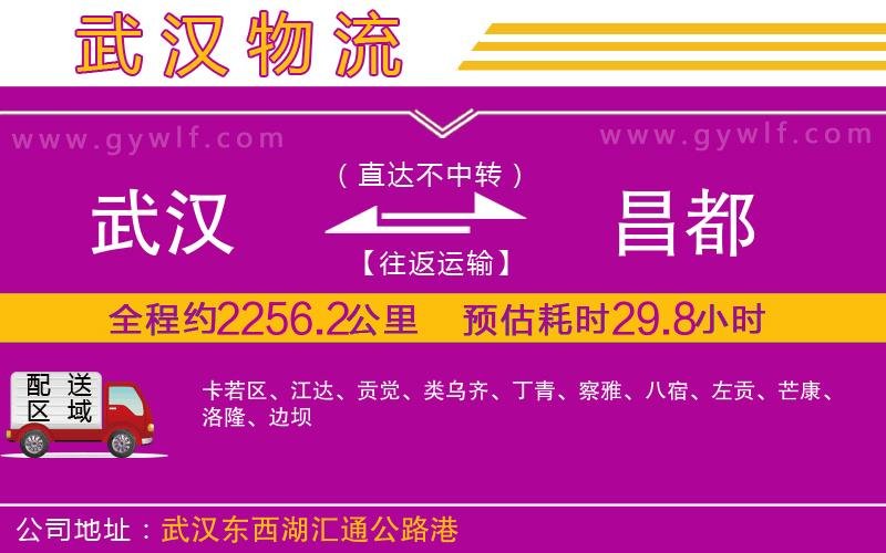 武漢到昌都貨運公司