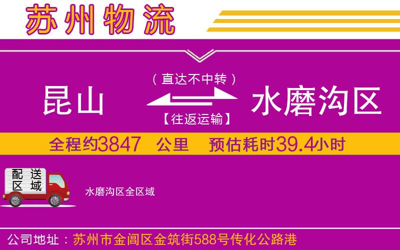 昆山到水磨溝區(qū)物流公司