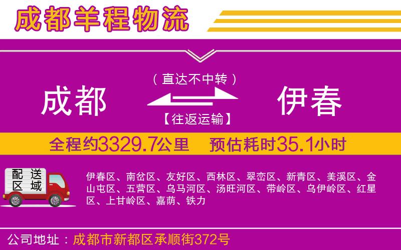 成都發(fā)伊春貨運(yùn)公司