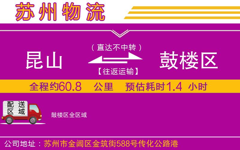 昆山到鼓樓區(qū)物流公司