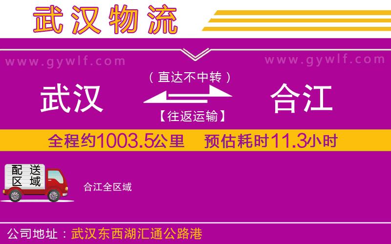 武漢到合江物流專(zhuān)線(xiàn)