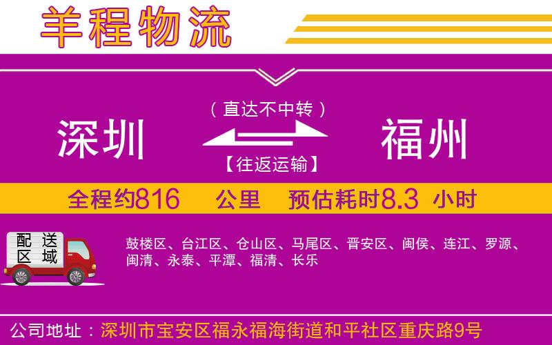 深圳到福州貨運(yùn)公司