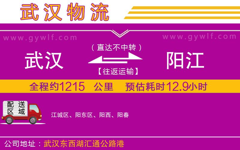 武漢到陽江物流公司