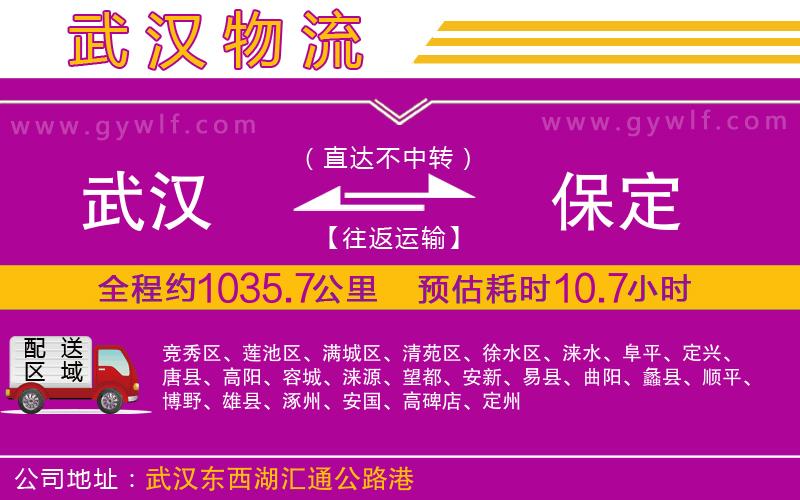 武漢到保定物流公司