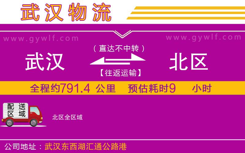 武漢到北區(qū)物流專線