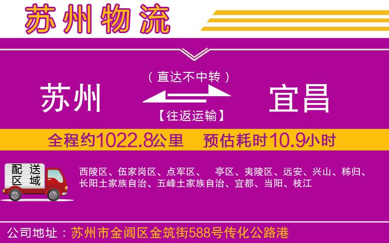 蘇州到宜昌貨運(yùn)公司