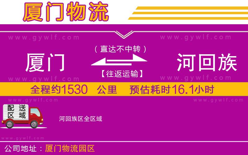 廈門(mén)到瀍河回族區(qū)物流公司