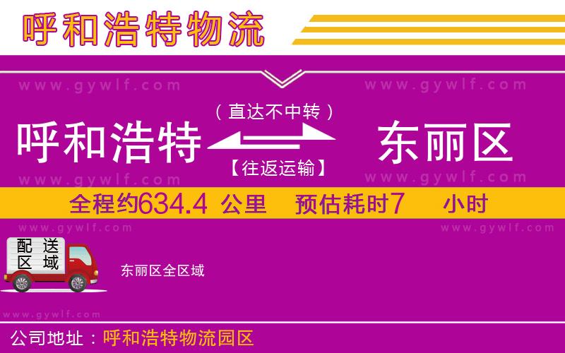 呼和浩特到東麗區(qū)物流公司