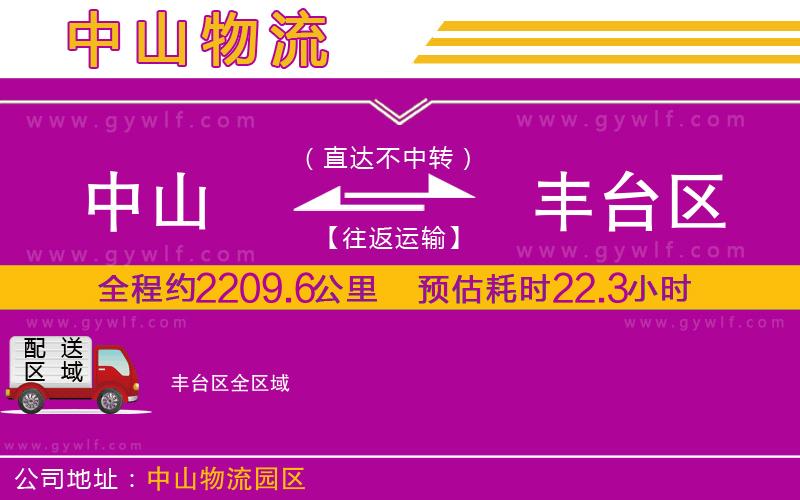 中山到豐臺(tái)區(qū)物流公司