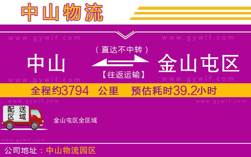 中山到金山屯區(qū)物流公司