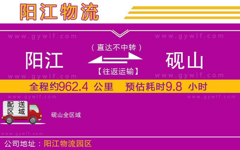 陽(yáng)江到硯山物流公司