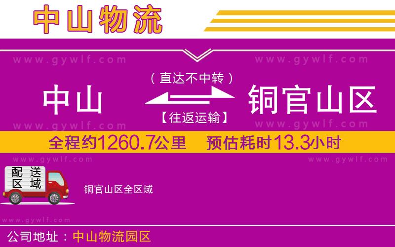 中山到銅官山區(qū)物流公司