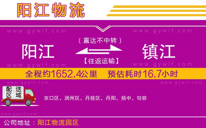 陽(yáng)江到鎮(zhèn)江物流公司