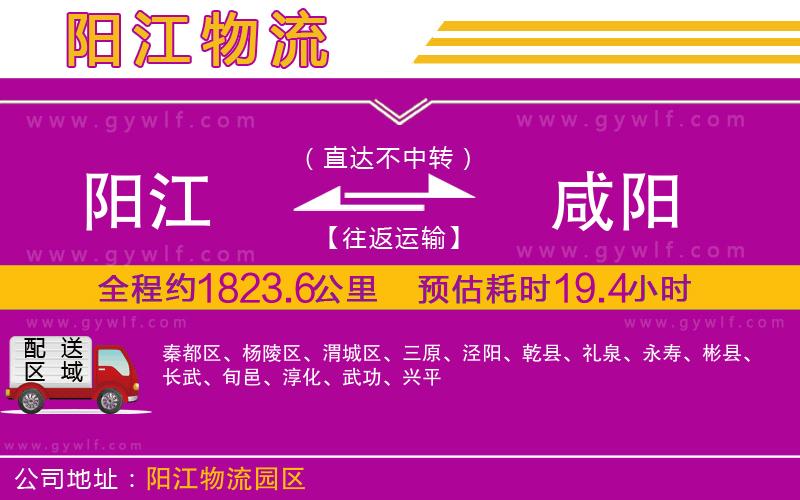 陽(yáng)江到咸陽(yáng)物流公司