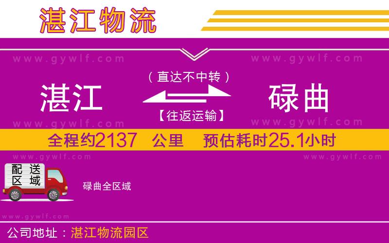 湛江到碌曲物流公司