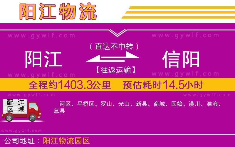 陽(yáng)江到信陽(yáng)物流公司