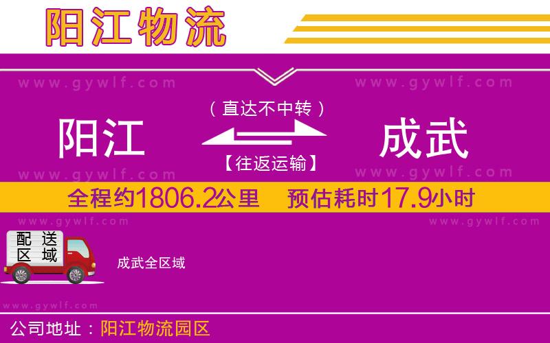 陽(yáng)江到成武物流公司