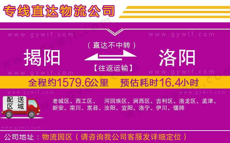 揭陽(yáng)到洛陽(yáng)物流公司