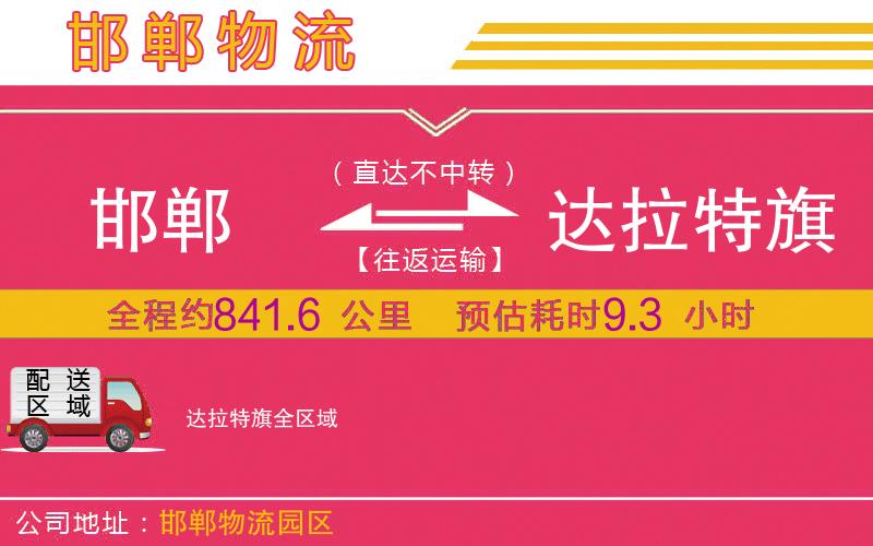 邯鄲到達拉特旗物流公司