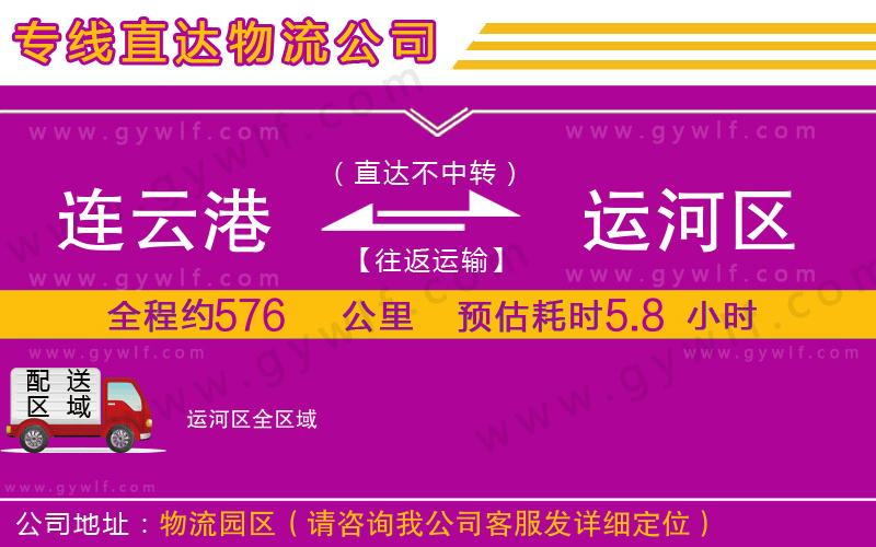 連云港到運(yùn)河區(qū)物流公司