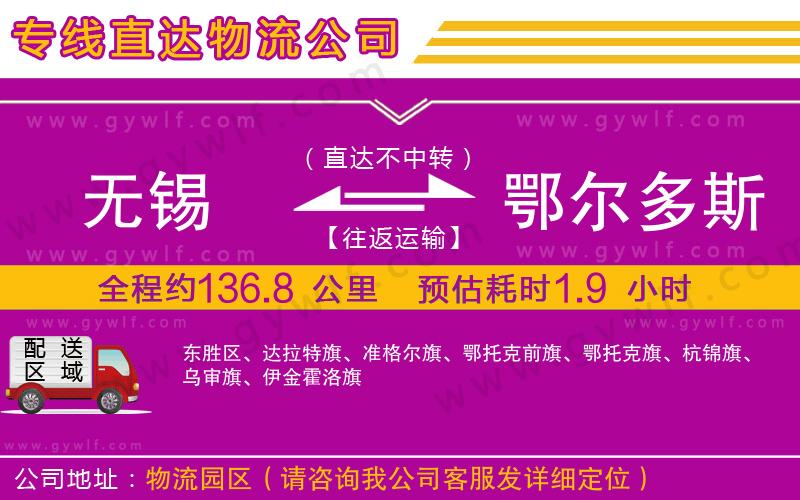 無(wú)錫到鄂爾多斯物流公司