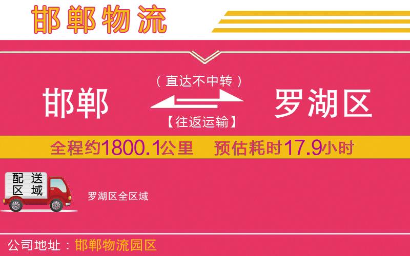 邯鄲到羅湖區(qū)物流公司