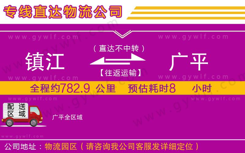 鎮(zhèn)江到廣平物流公司