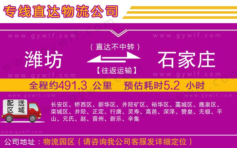 濰坊到石家莊物流公司