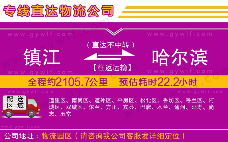 鎮(zhèn)江到哈爾濱物流公司