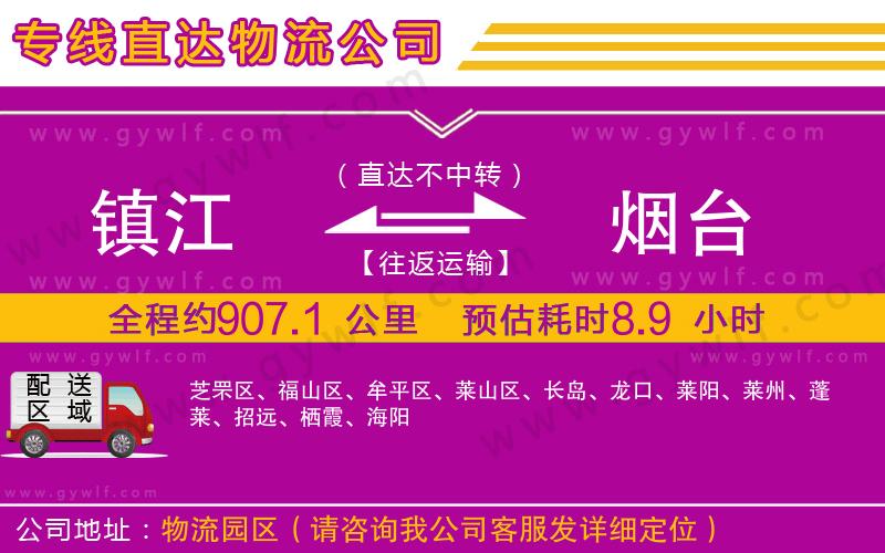 鎮(zhèn)江到煙臺物流公司