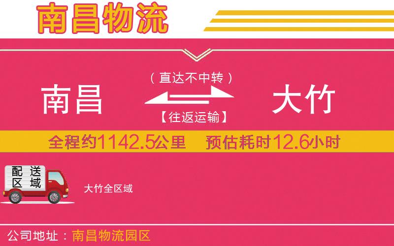 南昌到大竹物流公司