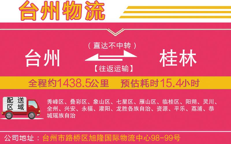 臺(tái)州到桂林物流公司