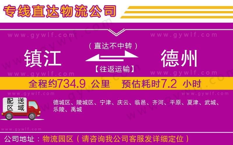 鎮(zhèn)江到德州物流公司