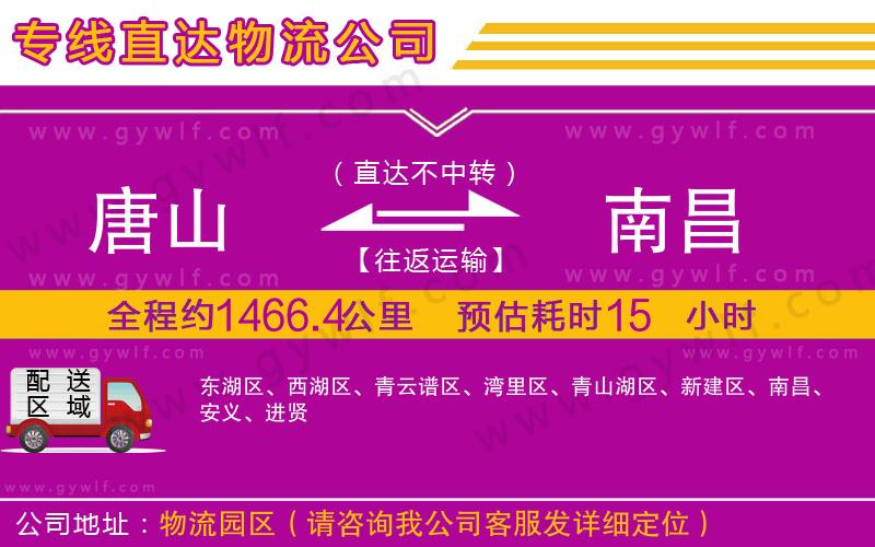 唐山到南昌物流公司