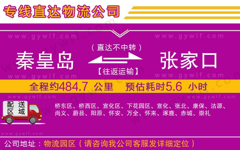 秦皇島到張家口物流公司