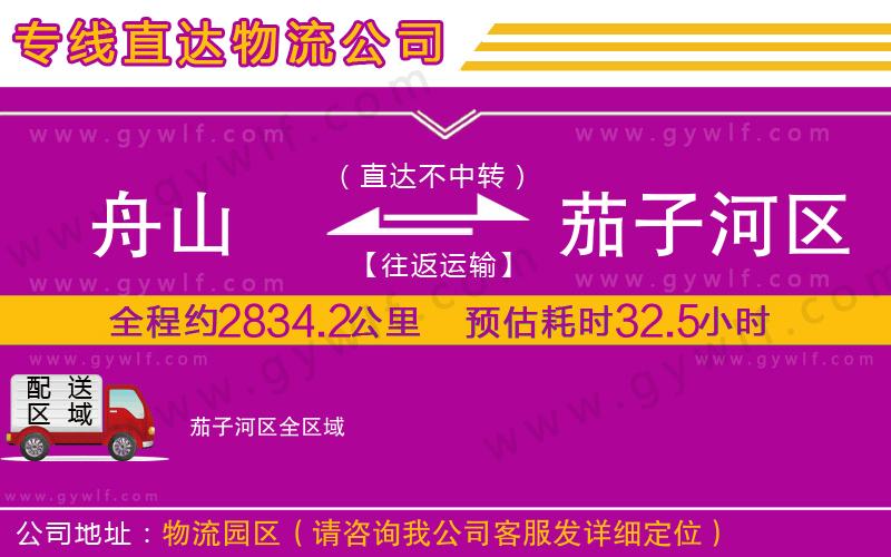 舟山到茄子河區(qū)物流公司