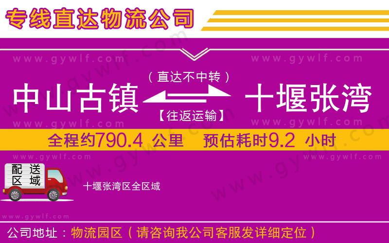 中山古鎮(zhèn)到十堰張灣區(qū)物流公司