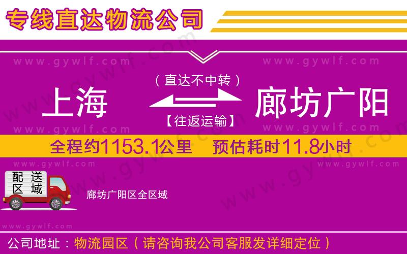 上海到廊坊廣陽(yáng)區(qū)貨運(yùn)公司